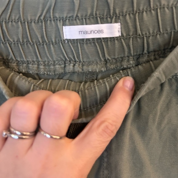 Maurices size 12 cotton/lyocell olive green, cargo pants - Picture 3 of 8